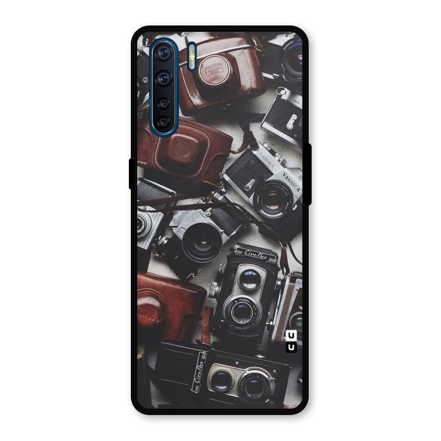 Vintage Beauty Shutter Metal Back Case for Oppo F15