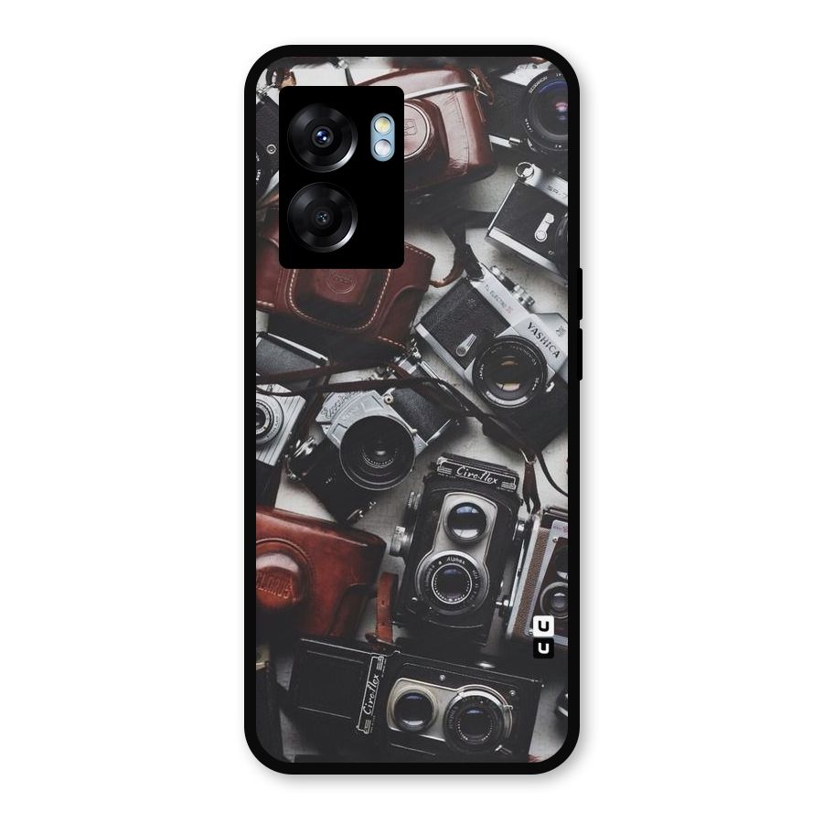 Vintage Beauty Shutter Metal Back Case for Oppo K10 (5G)