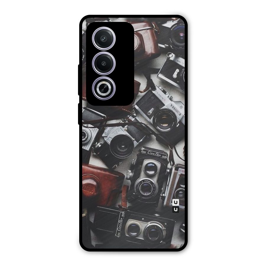 Vintage Beauty Shutter Metal Back Case for Oppo K12x