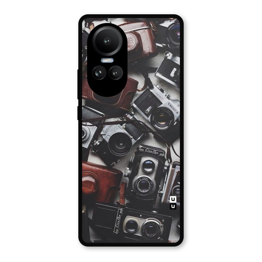 Vintage Beauty Shutter Metal Back Case for Oppo Reno10
