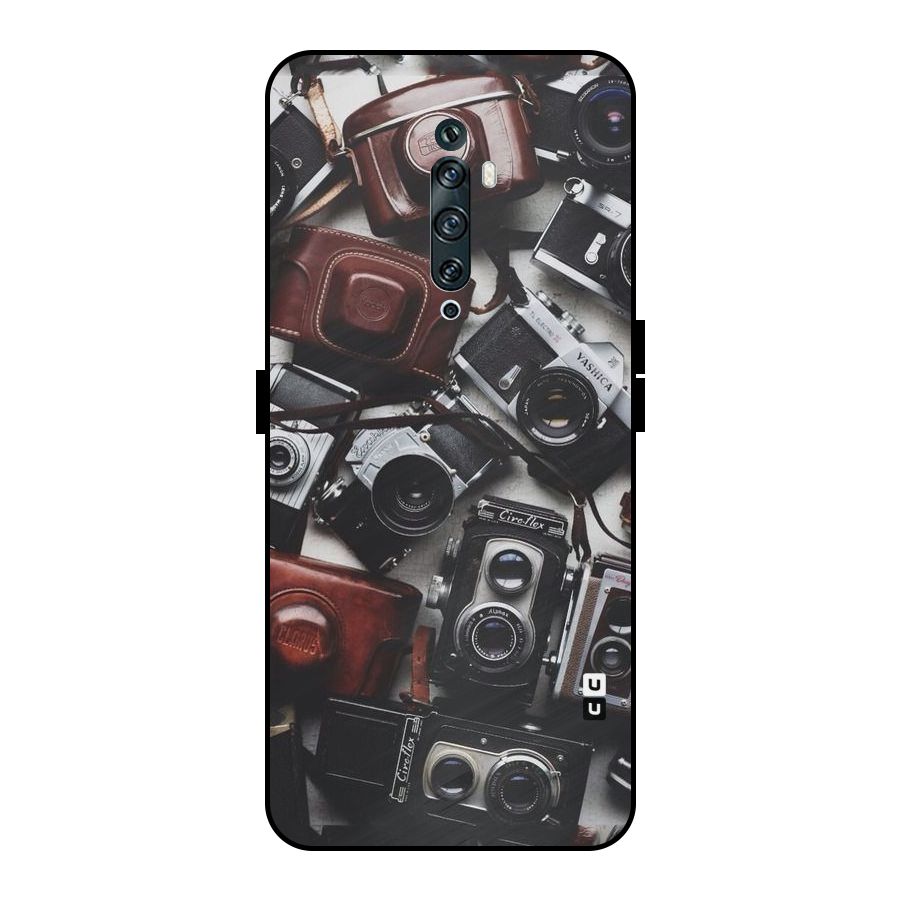 Vintage Beauty Shutter Metal Back Case for Oppo Reno2 Z