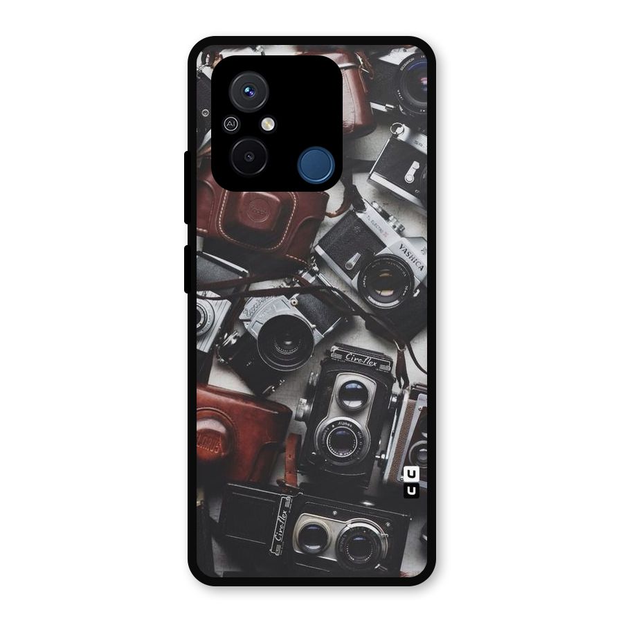 Vintage Beauty Shutter Metal Back Case for Poco C55