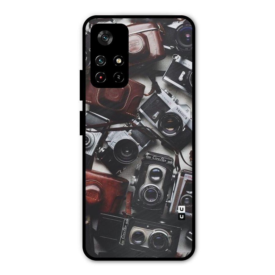 Vintage Beauty Shutter Metal Back Case for Poco M4 Pro 5G