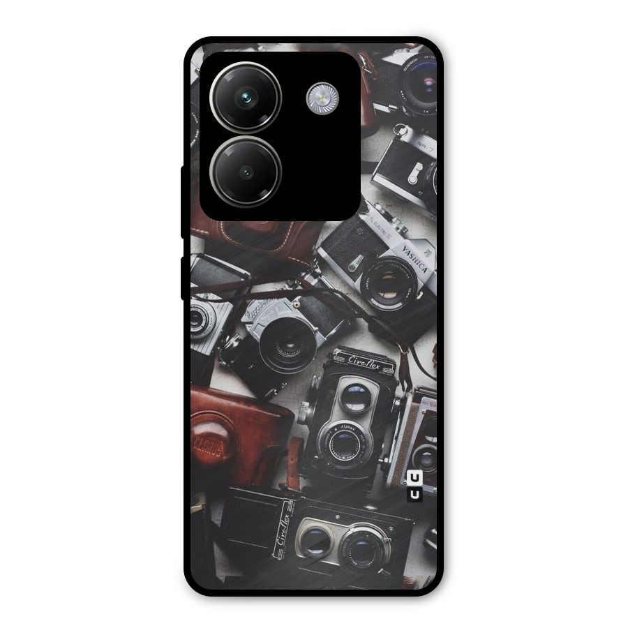 Vintage Beauty Shutter Metal Back Case for Poco M7 Pro 5G