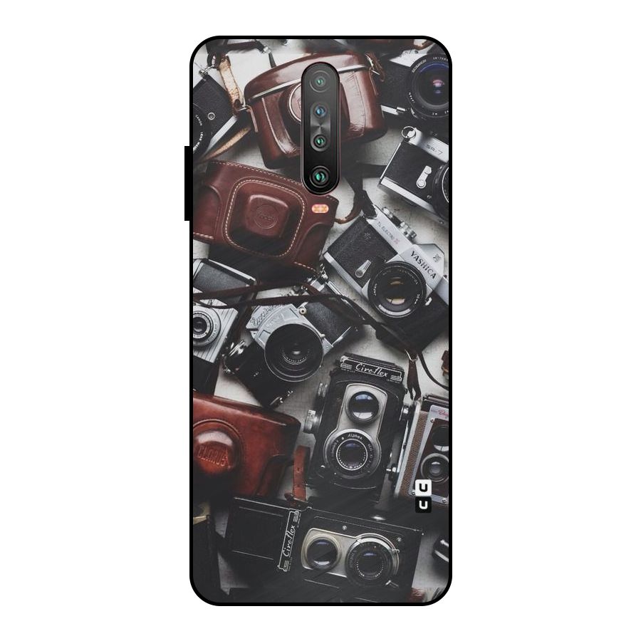 Vintage Beauty Shutter Metal Back Case for Poco X2