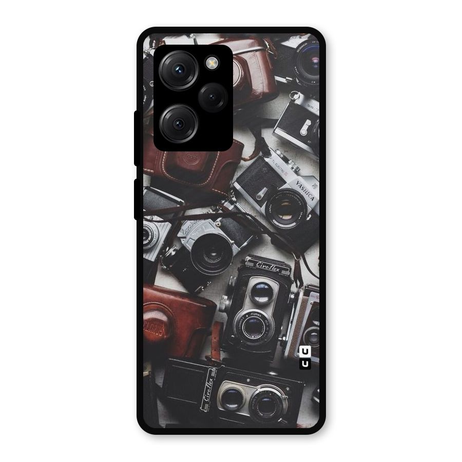 Vintage Beauty Shutter Metal Back Case for Poco X5 Pro