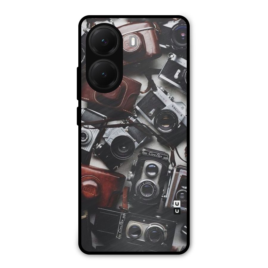 Vintage Beauty Shutter Metal Back Case for Poco X7 Pro