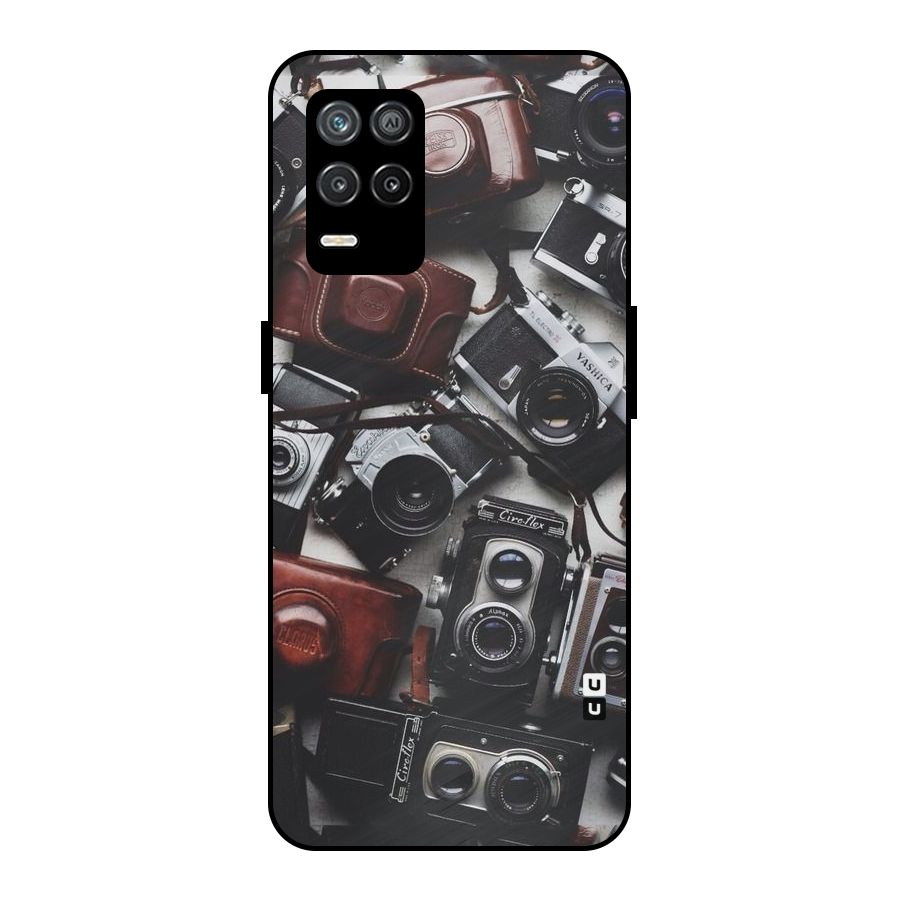Vintage Beauty Shutter Metal Back Case for Realme 8s 5G