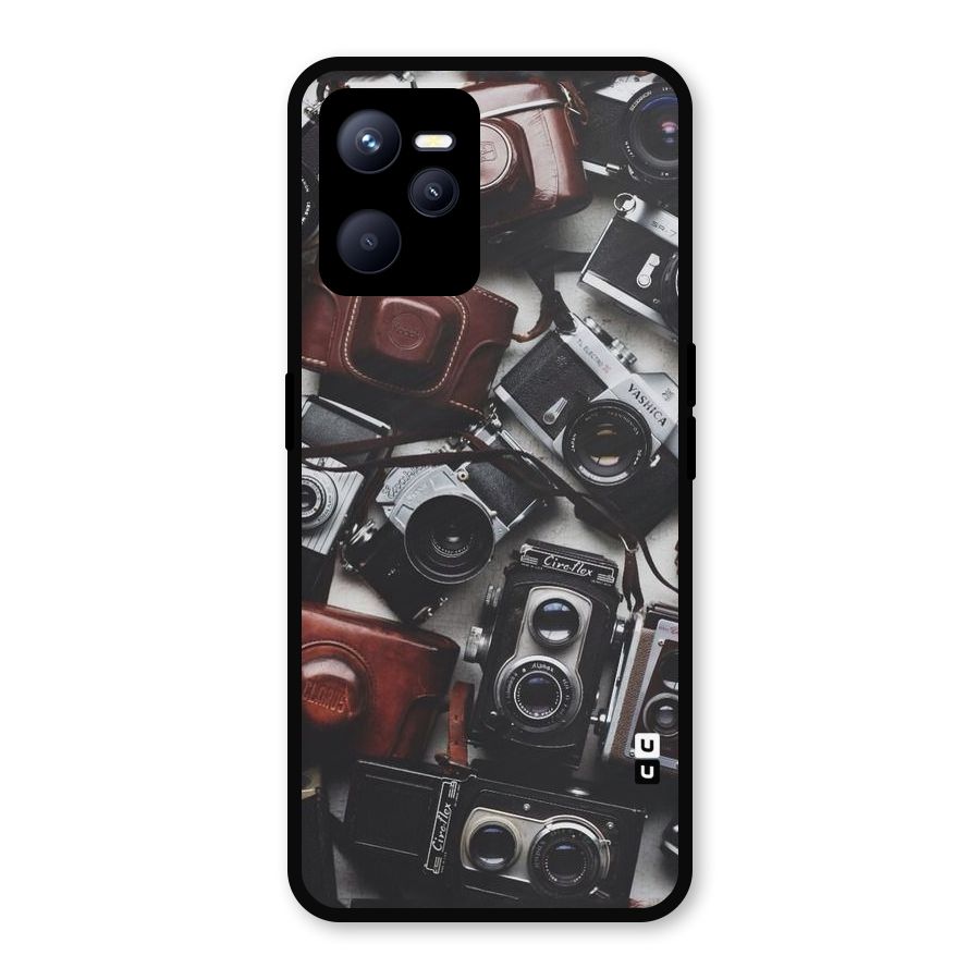 Vintage Beauty Shutter Metal Back Case for Realme C35