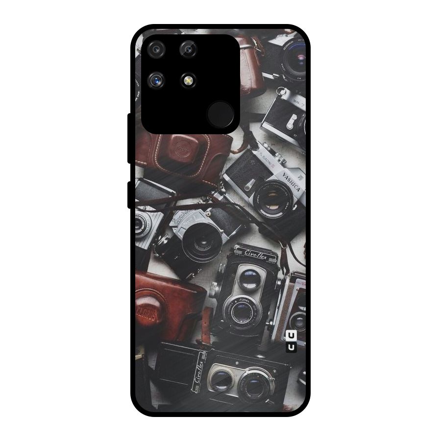 Vintage Beauty Shutter Metal Back Case for Realme Narzo 50A