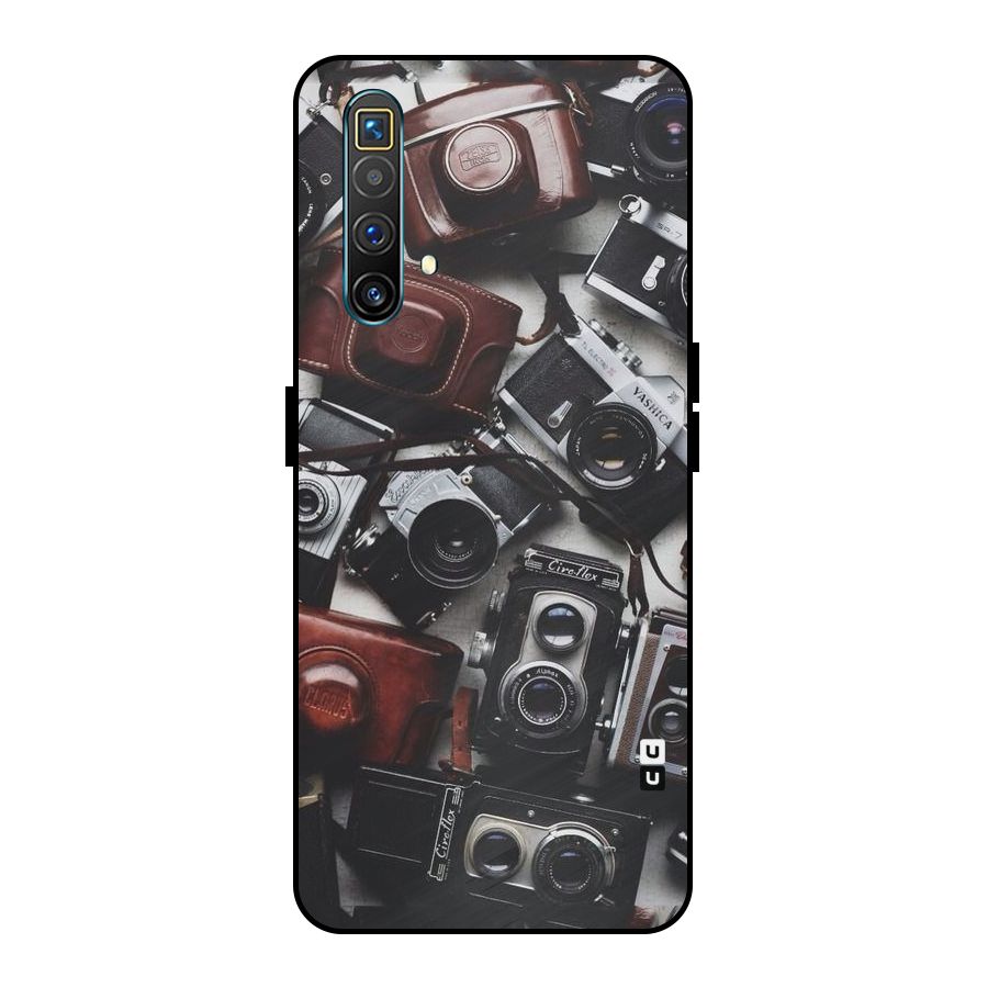 Vintage Beauty Shutter Metal Back Case for Realme X3