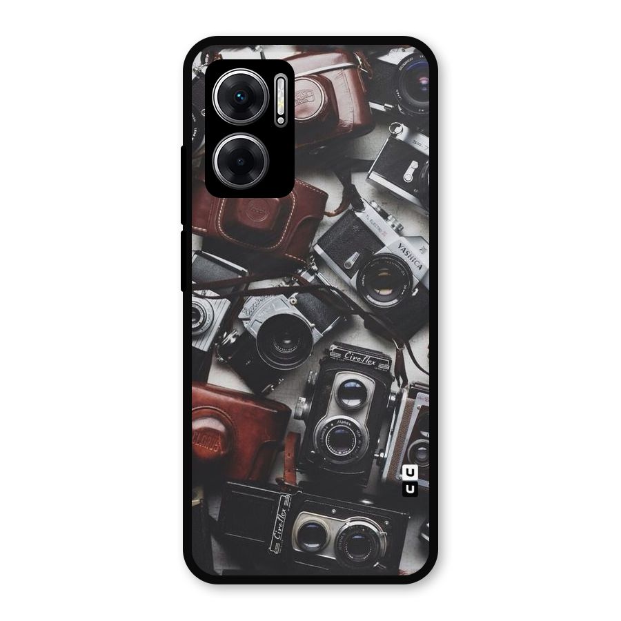 Vintage Beauty Shutter Metal Back Case for Redmi 11 Prime 5G