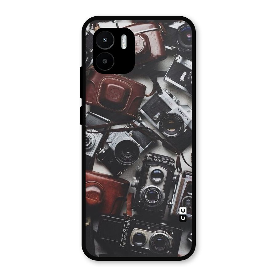 Vintage Beauty Shutter Metal Back Case for Redmi A2