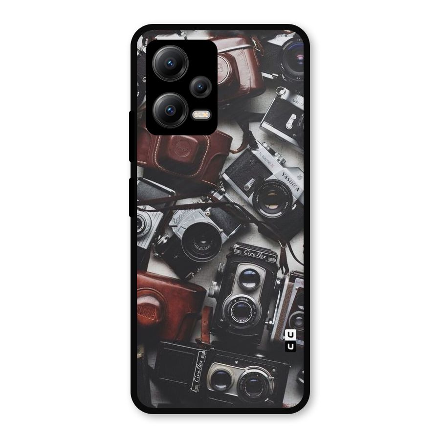Vintage Beauty Shutter Metal Back Case for Redmi Note 12 5G