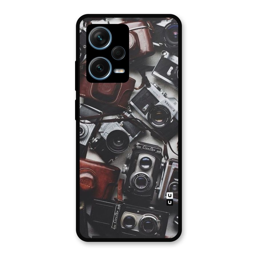 Vintage Beauty Shutter Metal Back Case for Redmi Note 12 Pro Plus 5G