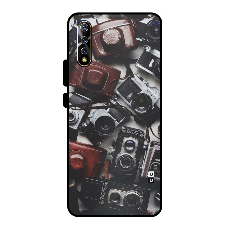 Vintage Beauty Shutter Metal Back Case for Vivo S1