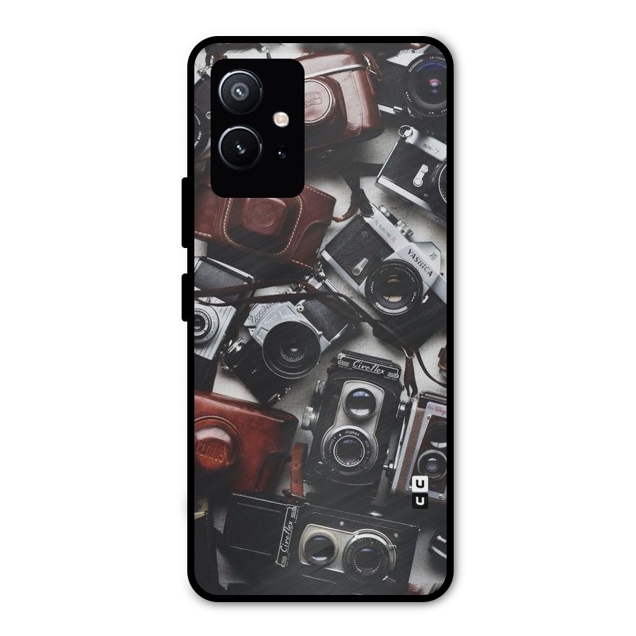Vintage Beauty Shutter Metal Back Case for Vivo T1 5G