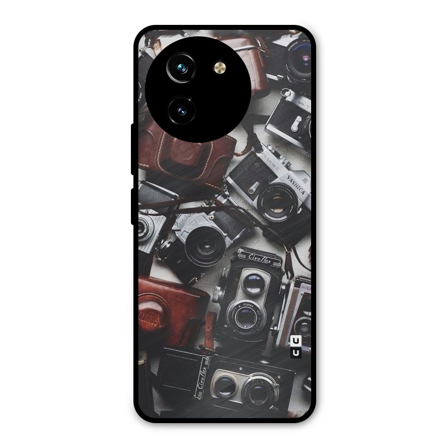 Vintage Beauty Shutter Metal Back Case for Vivo T3x