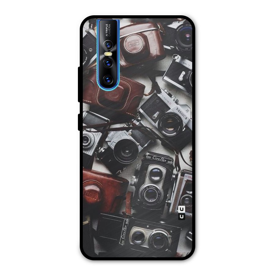 Vintage Beauty Shutter Metal Back Case for Vivo V15 Pro