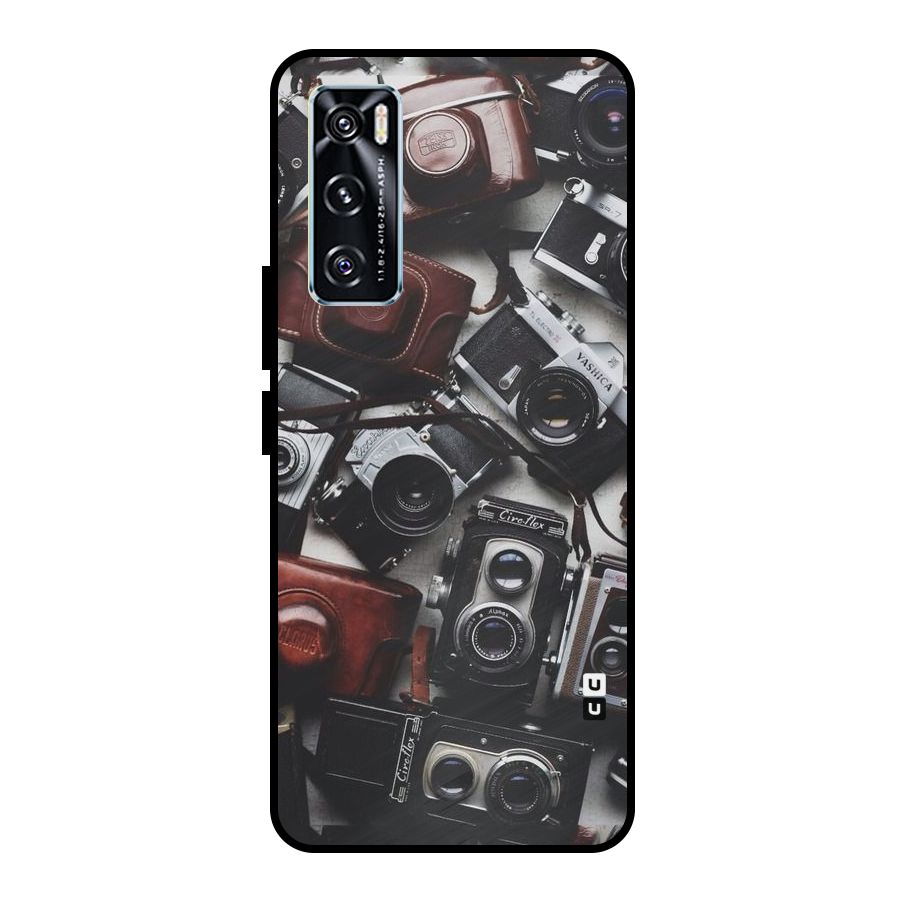 Vintage Beauty Shutter Metal Back Case for Vivo V20 SE