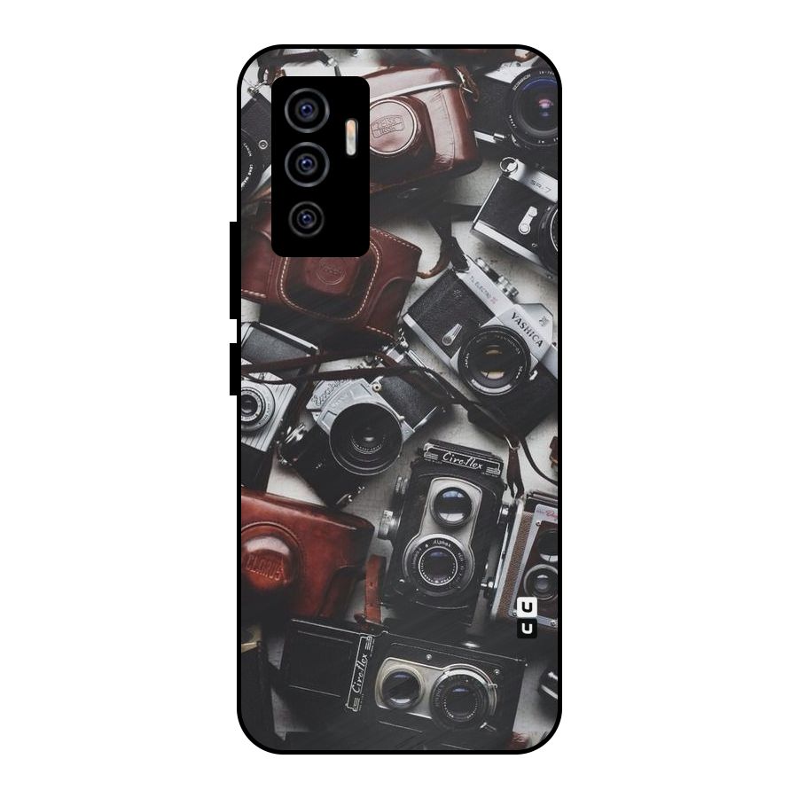 Vintage Beauty Shutter Metal Back Case for Vivo V23e