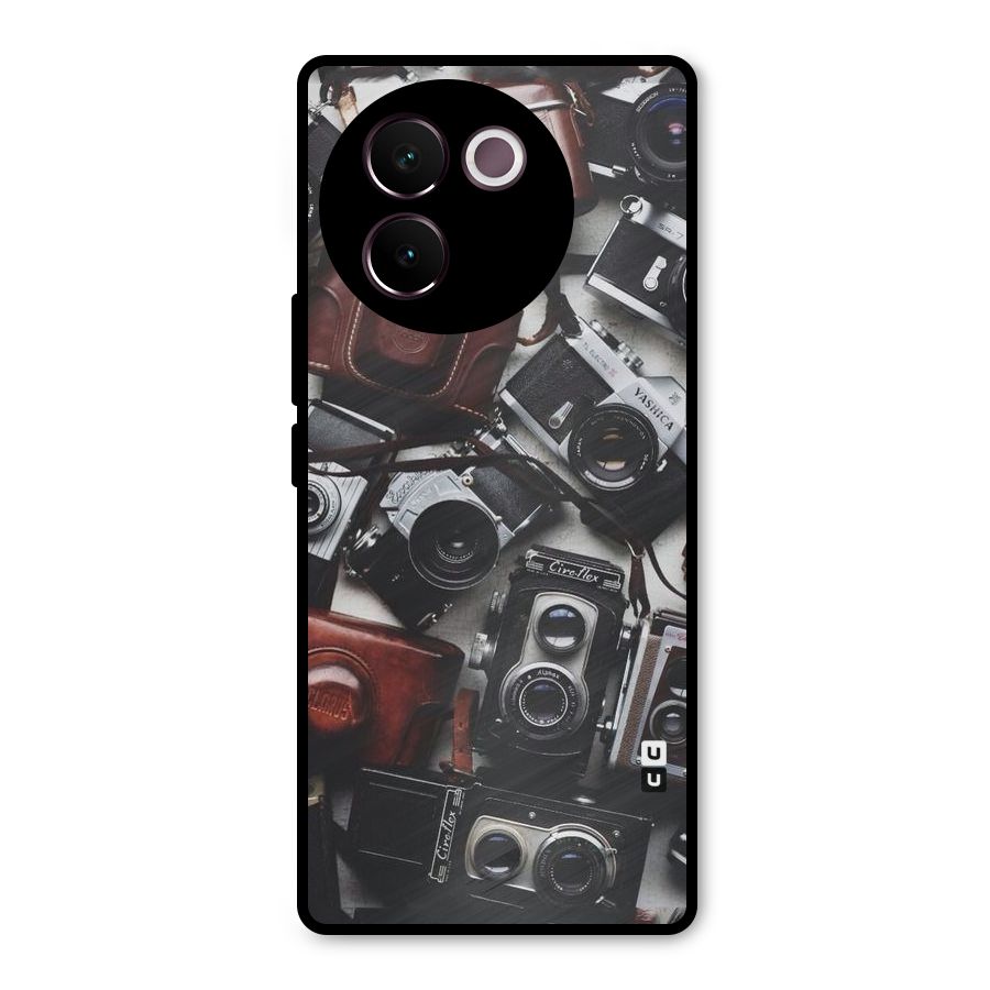 Vintage Beauty Shutter Metal Back Case for Vivo V30e
