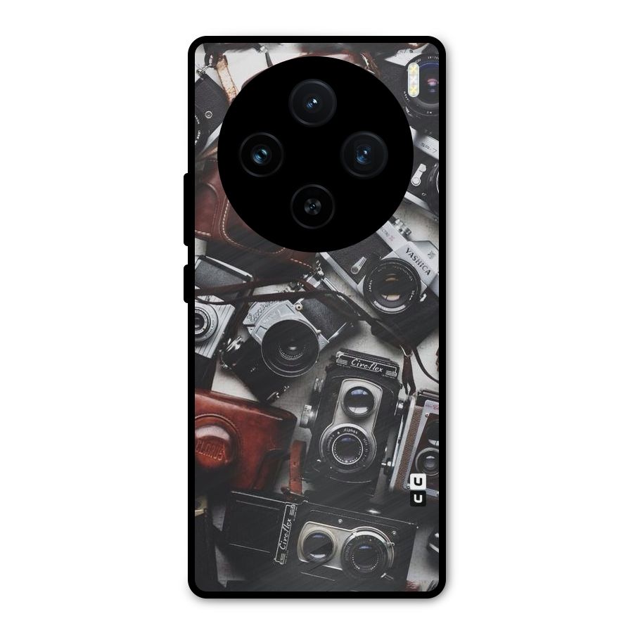 Vintage Beauty Shutter Metal Back Case for Vivo X100