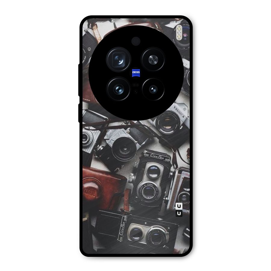 Vintage Beauty Shutter Metal Back Case for Vivo X200 Pro