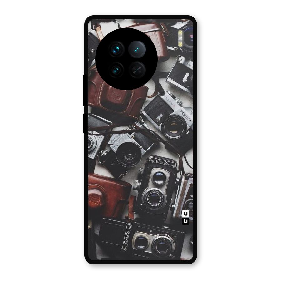 Vintage Beauty Shutter Metal Back Case for Vivo X90