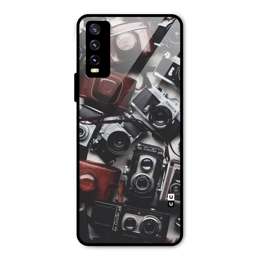 Vintage Beauty Shutter Metal Back Case for Vivo Y20