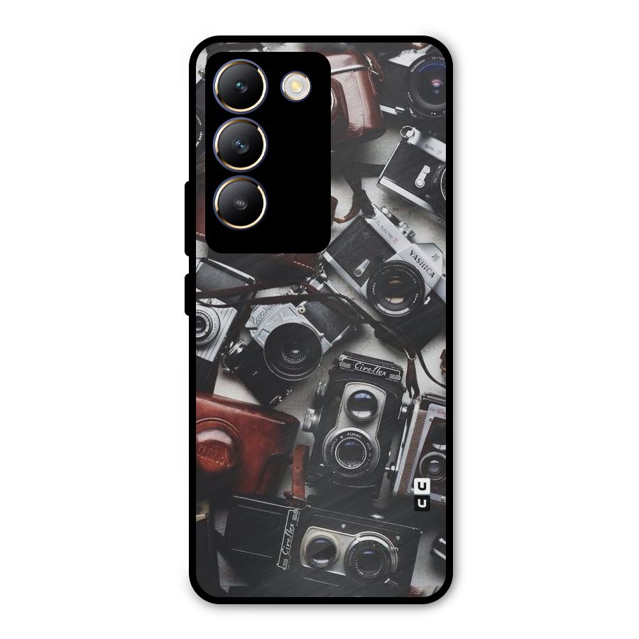 Vintage Beauty Shutter Metal Back Case for Vivo Y200e