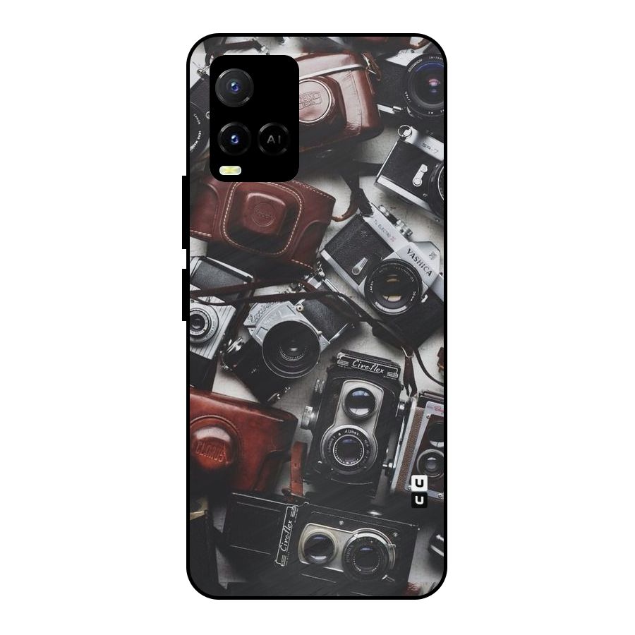 Vintage Beauty Shutter Metal Back Case for Vivo Y21T