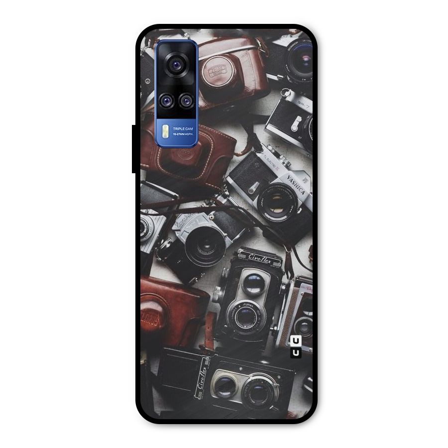 Vintage Beauty Shutter Metal Back Case for Vivo Y31