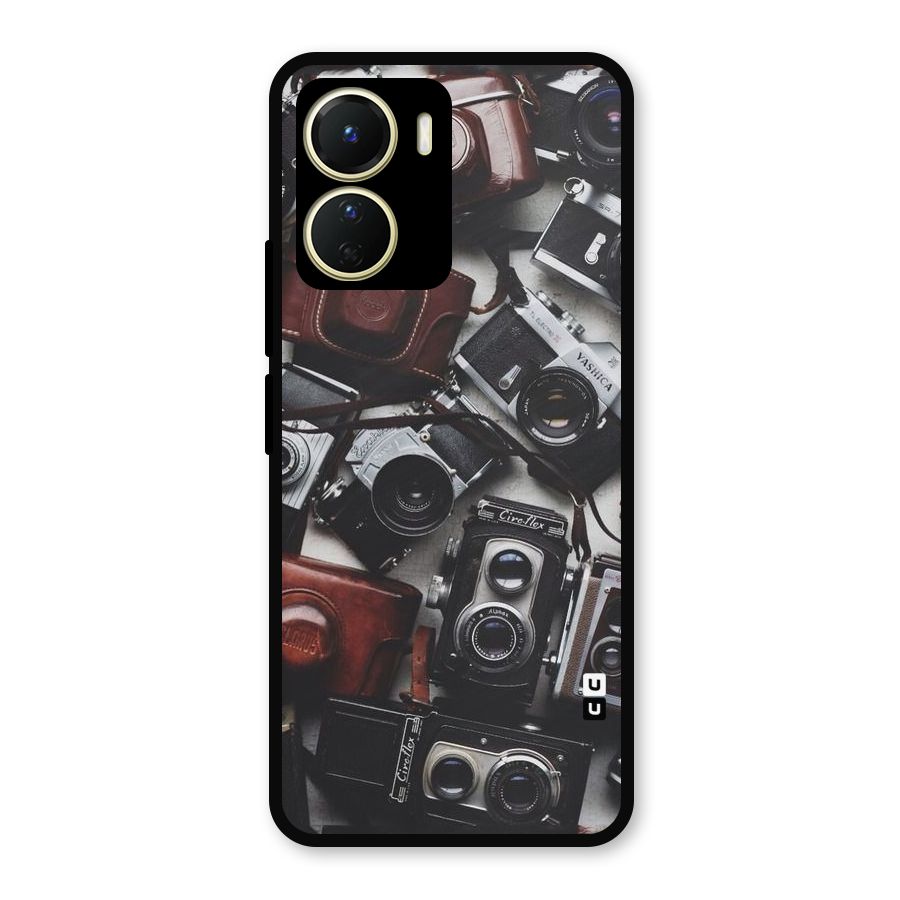 Vintage Beauty Shutter Metal Back Case for Vivo Y56