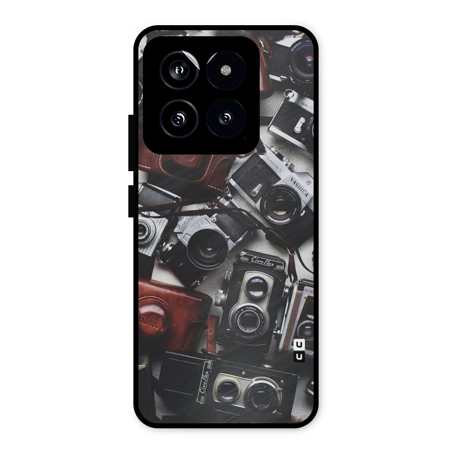 Vintage Beauty Shutter Metal Back Case for Xiaomi 14