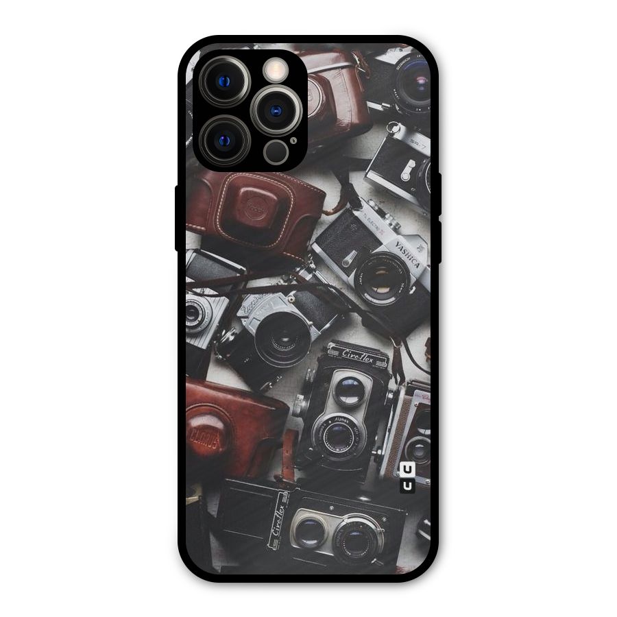 Vintage Beauty Shutter Metal Back Case for iPhone 12 Pro Max