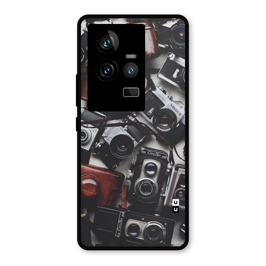 Vintage Beauty Shutter Metal Back Case for iQOO 11 5G