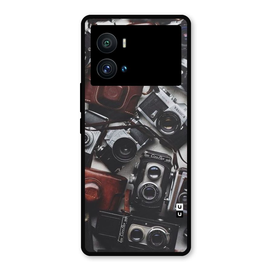 Vintage Beauty Shutter Metal Back Case for iQOO 9 Pro