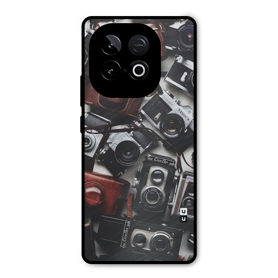 Vintage Beauty Shutter Metal Back Case for iQOO Neo 10
