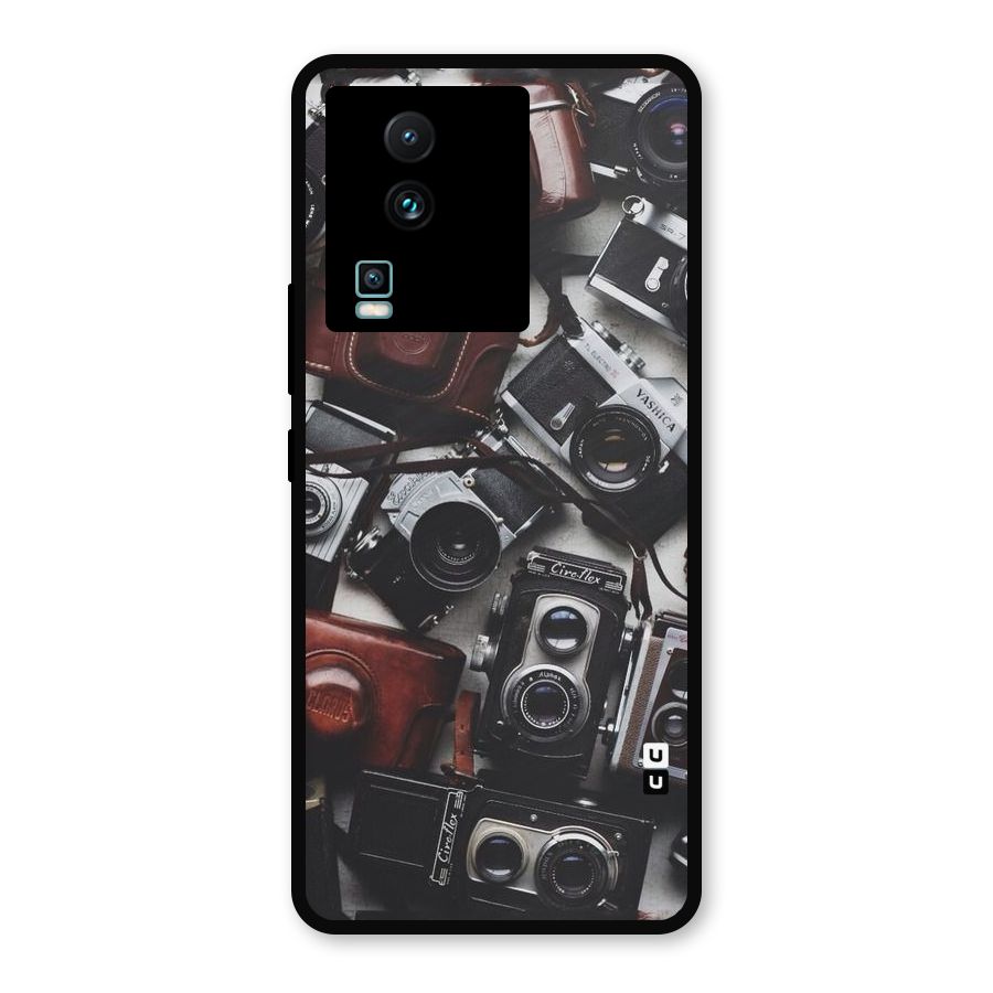 Vintage Beauty Shutter Metal Back Case for iQOO Neo 7