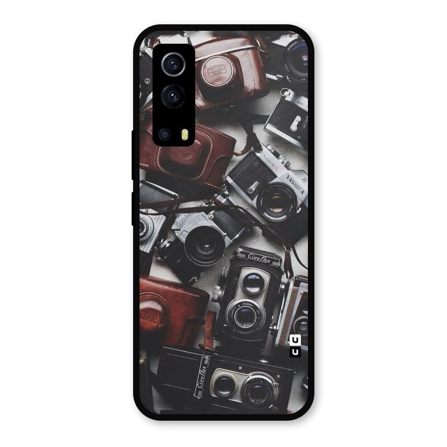 Vintage Beauty Shutter Metal Back Case for iQOO Z3