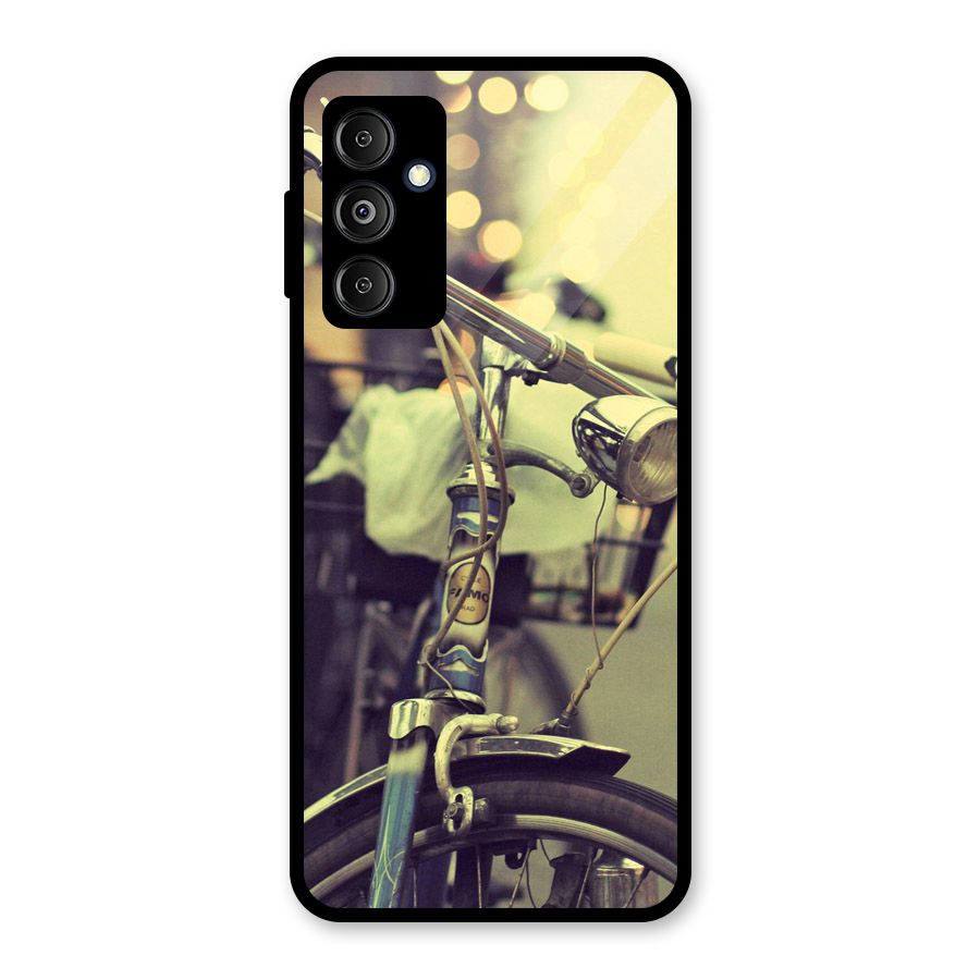 Vintage Bicycle Glass Back Case for Galaxy M14 5G