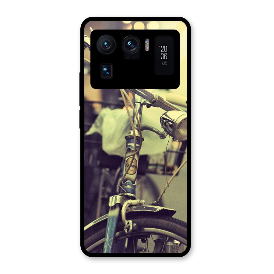 Vintage Bicycle Glass Back Case for Mi 11 Ultra