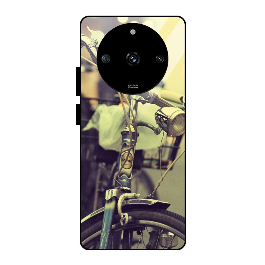 Vintage Bicycle Glass Back Case for Realme Narzo 60 5G