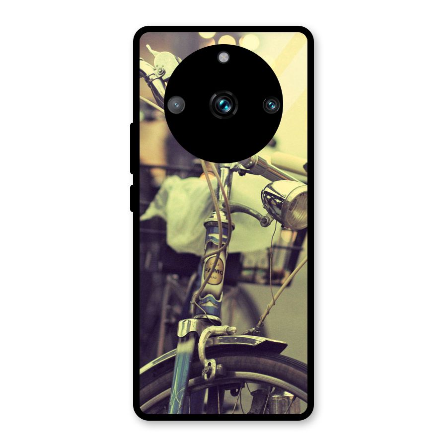 Vintage Bicycle Glass Back Case for Realme Narzo 60 Pro