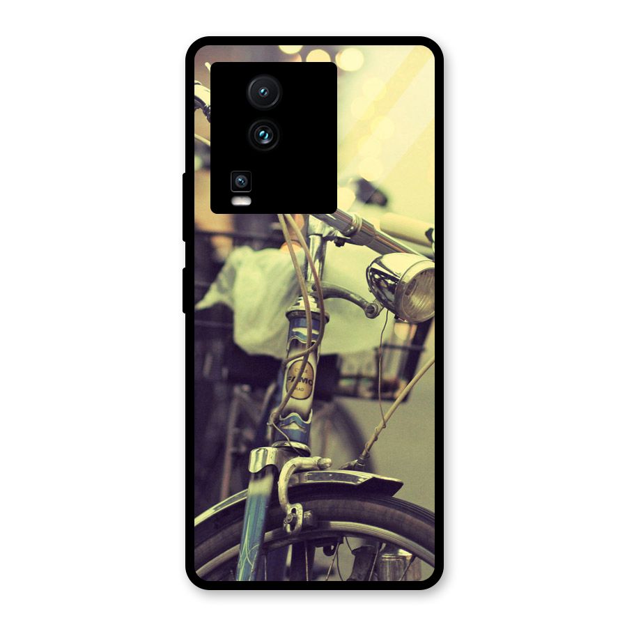 Vintage Bicycle Glass Back Case for Vivo iQOO Neo 7 Pro