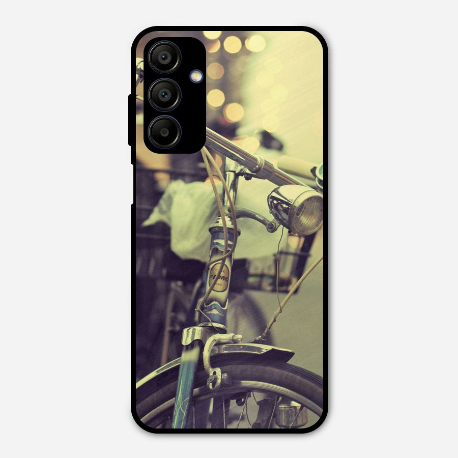 Vintage Bicycle Metal Back Case for Galaxy A15 5G