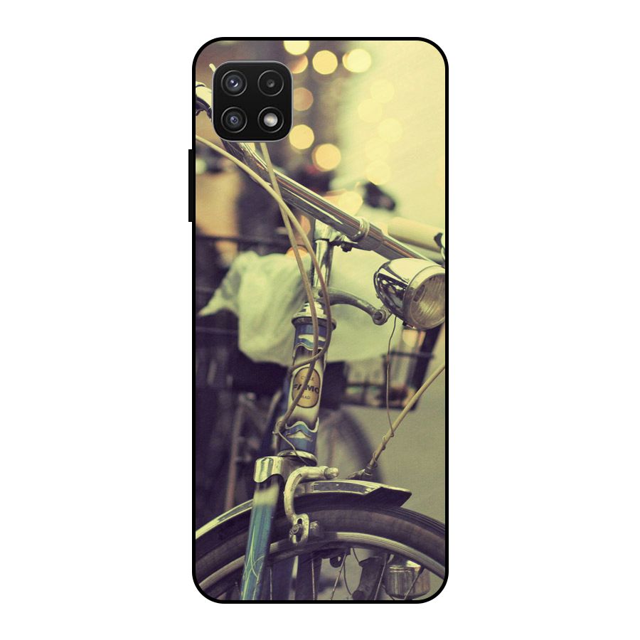 Vintage Bicycle Metal Back Case for Galaxy A22 5G