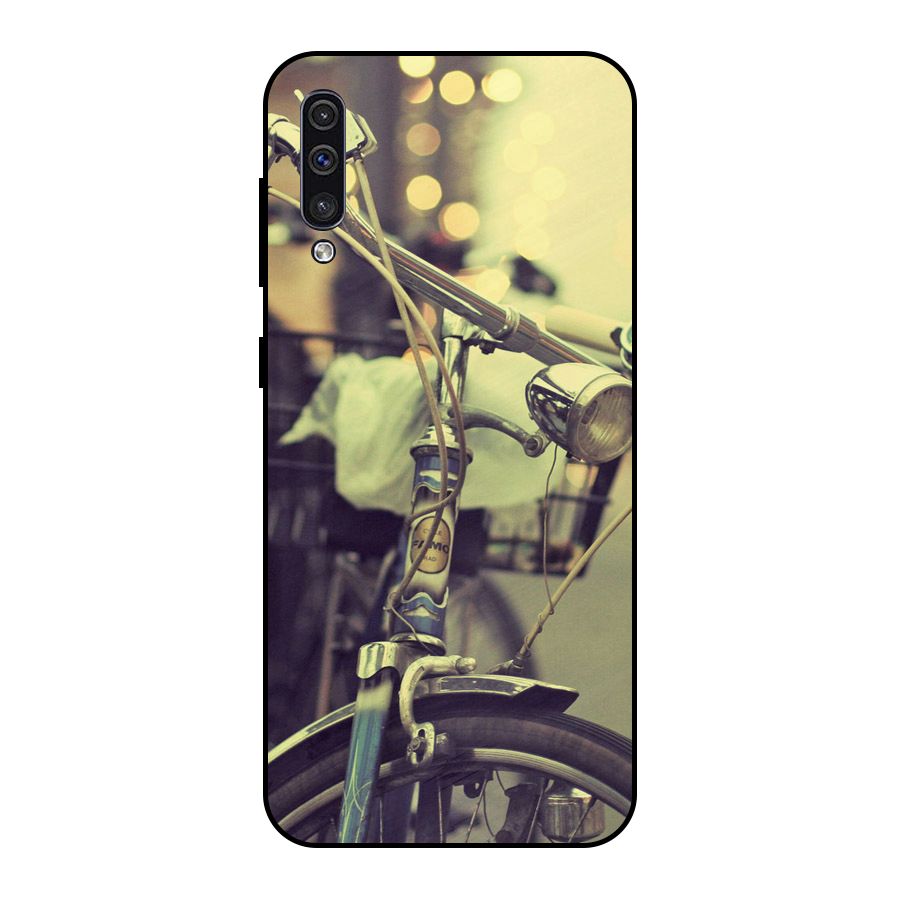 Vintage Bicycle Metal Back Case for Galaxy A30s