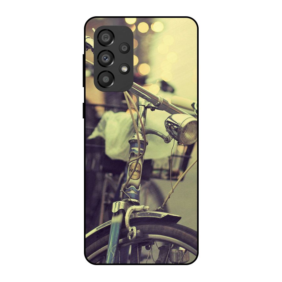 Vintage Bicycle Metal Back Case for Galaxy A33 5G